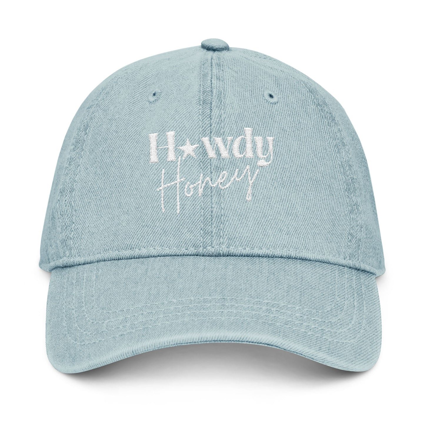 Howdy Honey Embroidered Denim Hat