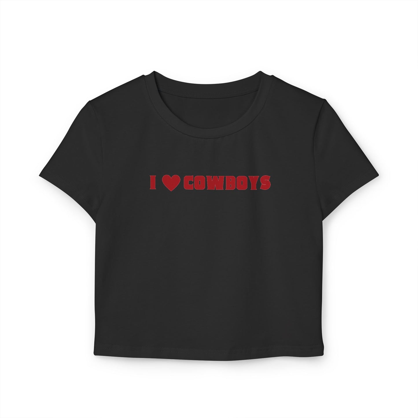 I Love Cowboys Baby Tee
