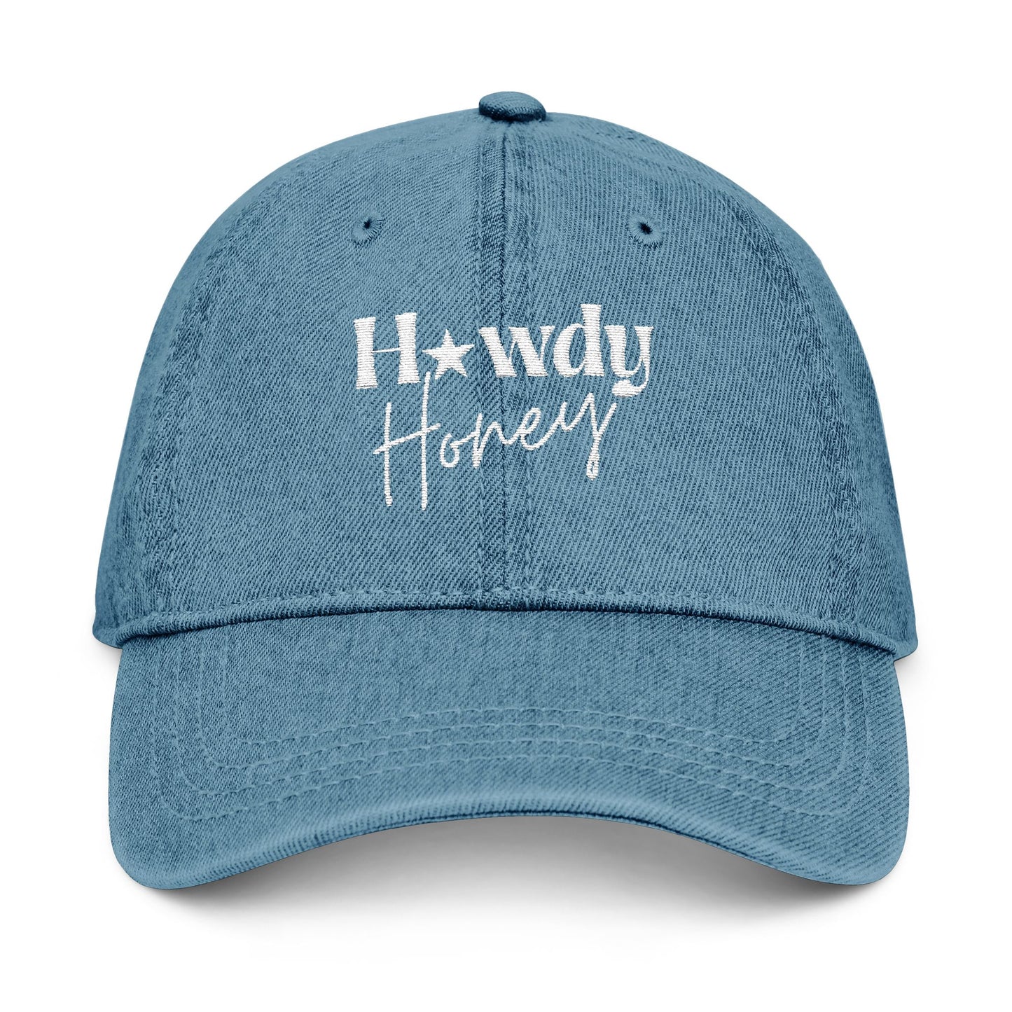 Howdy Honey Embroidered Denim Hat