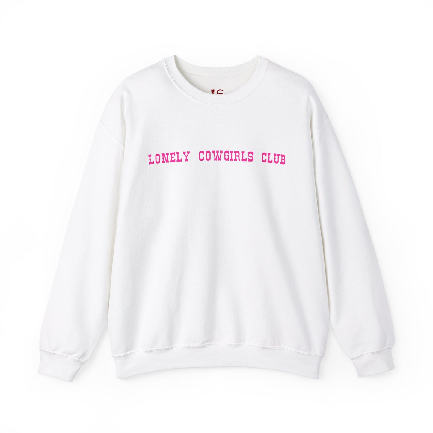 But Daddy He's a Cowboy Pink Crewneck