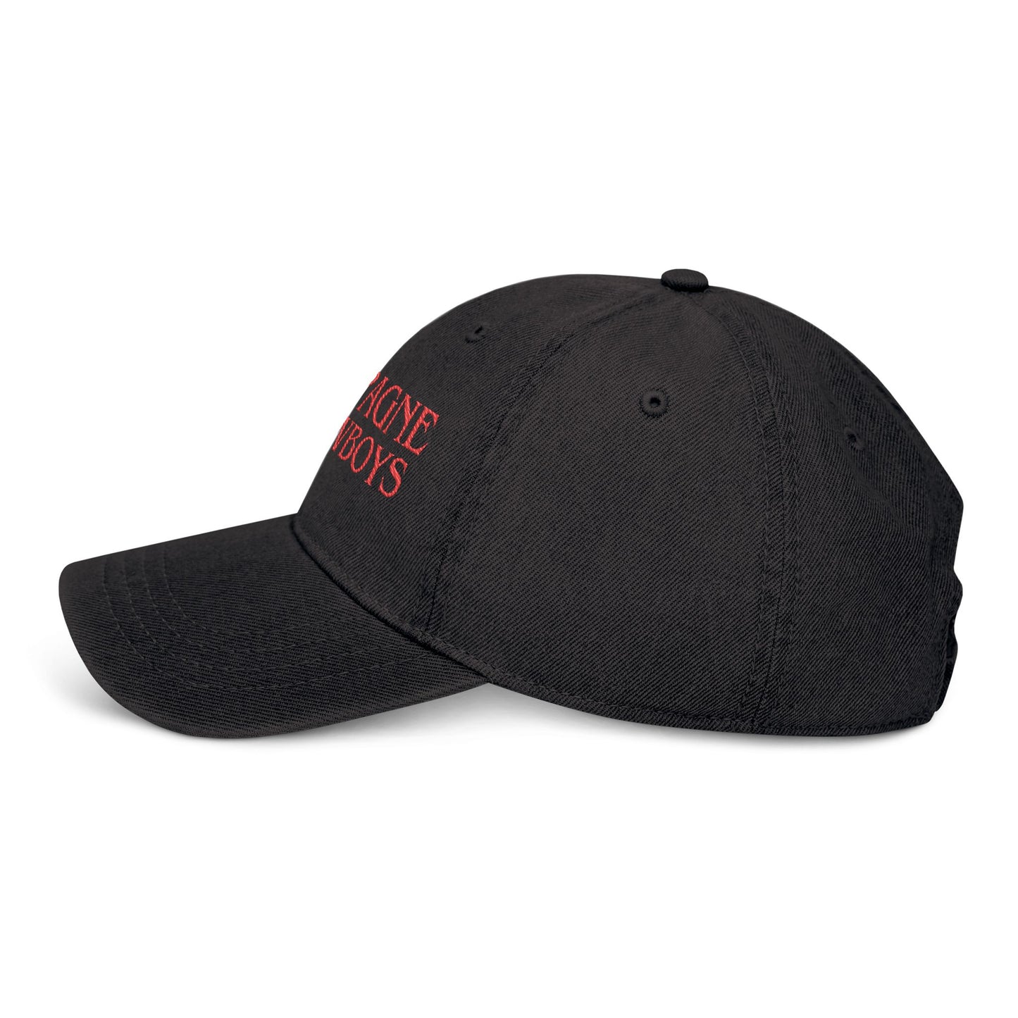 Champagne & Cowboys Embroidered Denim Hat