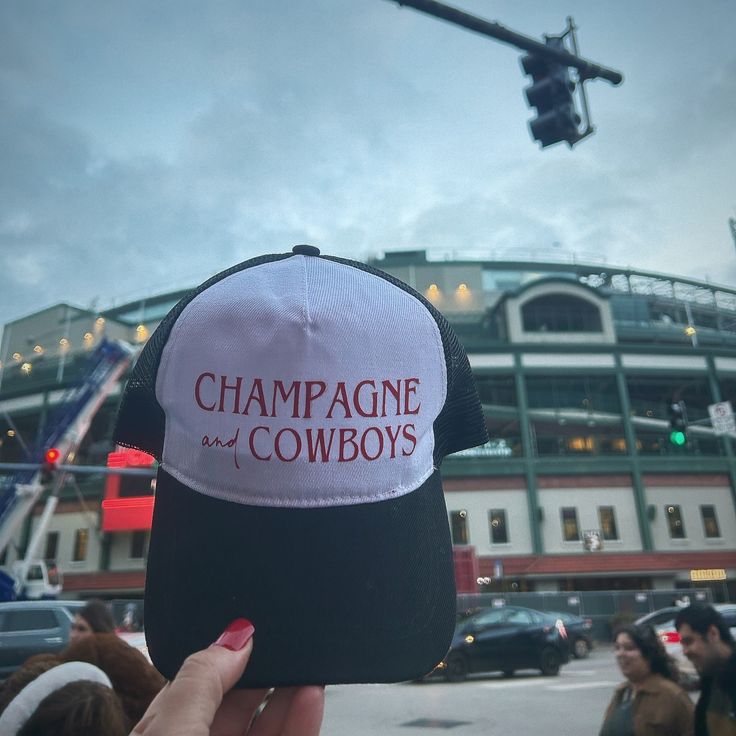 Champagne and Cowboys Trucker Hat