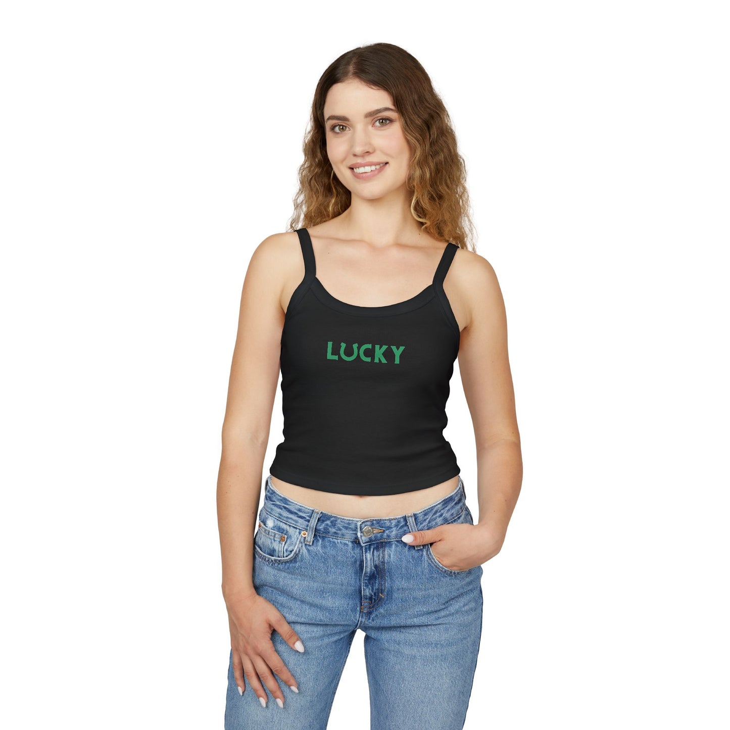 Lucky Spaghetti Strap Tank Top