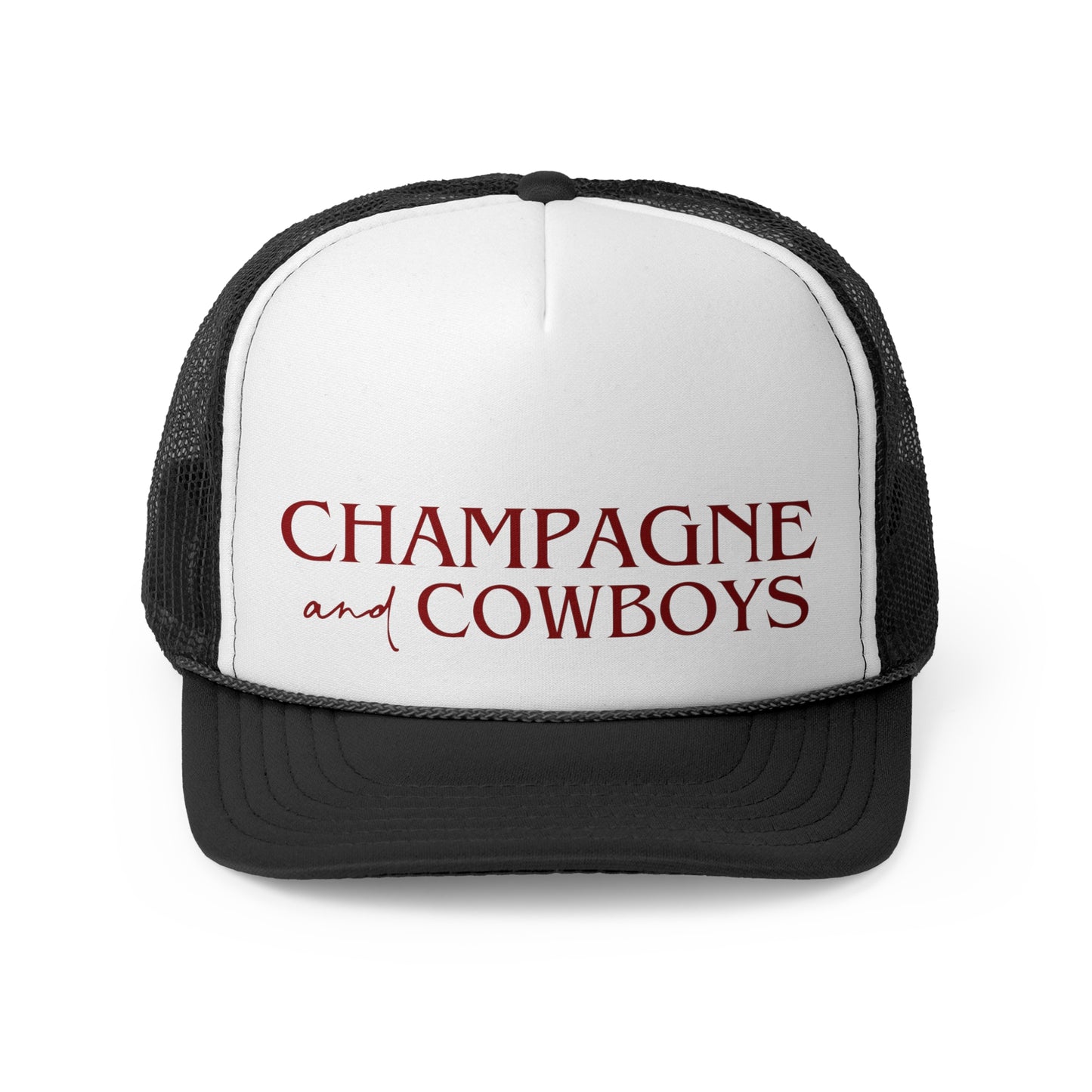 Champagne and Cowboys Trucker Hat