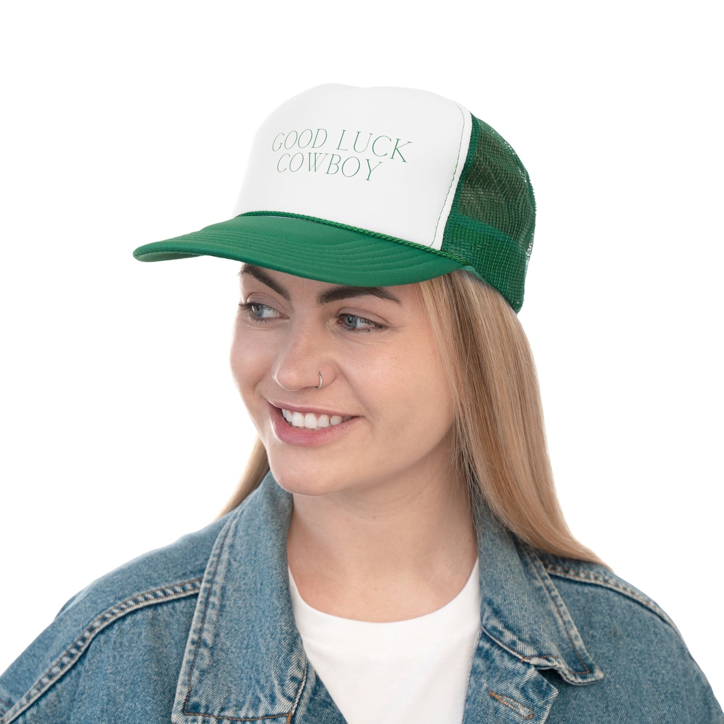 Good Luck Cowboy Trucker Hat