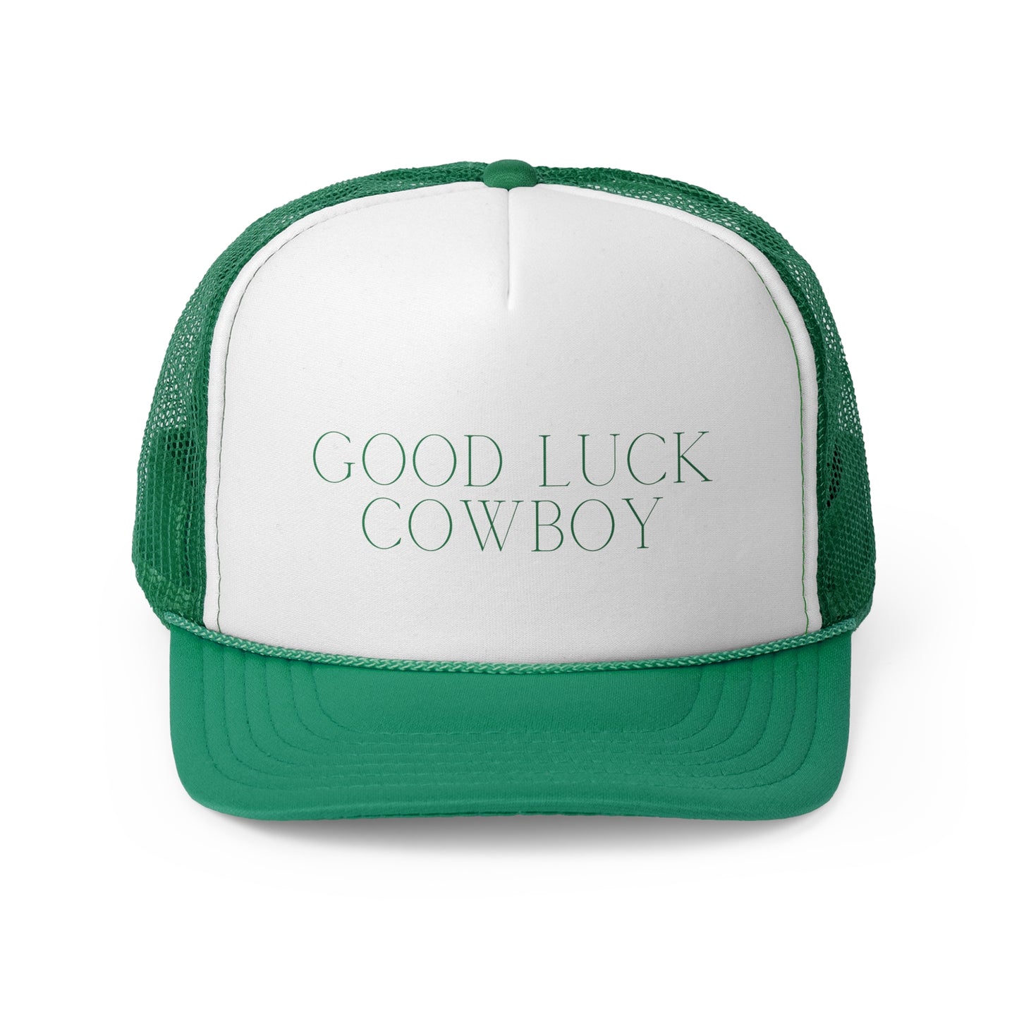 Good Luck Cowboy Trucker Hat