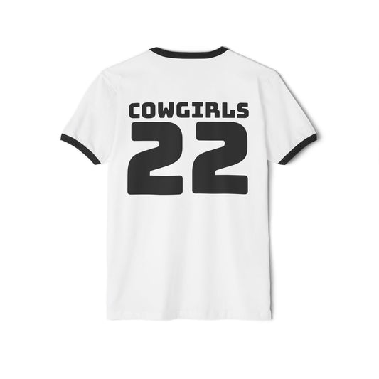 Cowgirls 22  Unisex Cotton Ringer Tee