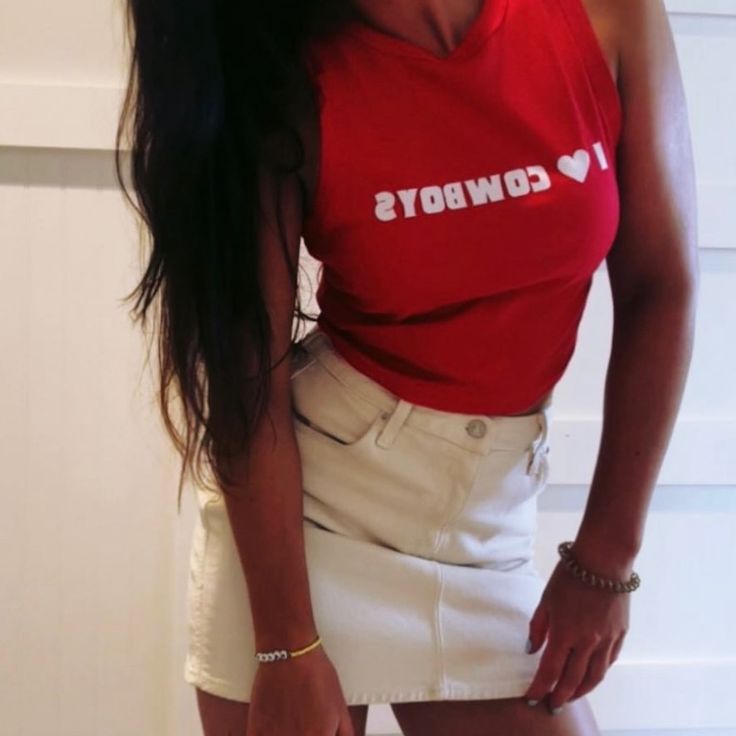 I Love Cowboys Tank Top