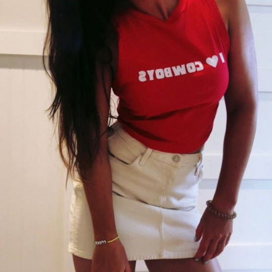 I Love Cowboys Tank Top