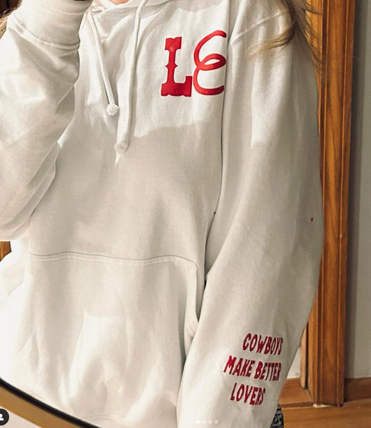 But Daddy He's a Cowboy Patchwork Hoodie